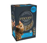 Encore 100% Natural Wet Cat Food, Multipack Fish Selection in 50g Pouch, 8x 5x 50g (Total 40 Pouches)