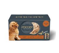 Encore 100% Natural Wet Dog Food, Multipack Meat Selection in Gravy 156 g Tin, Pack of 20