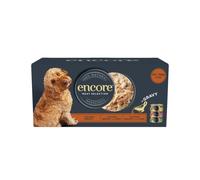 Encore 100% Natural Wet Dog Food, Multipack Meat Selection in Gravy 156 g Tin, Pack of 20
