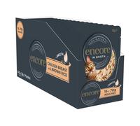 Encore 100 Percent Natural Cat Food, Pouch Chicken & Brown Rice in Broth 70g (16 x 70g Pouches)