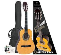 Encore ENC34OFT Natural Wood Three Quarter Classic Guitar Outfit