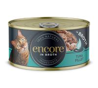 Encore Adult Wet Cat Food Tin Tuna Fillet in Broth 12x70g