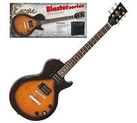 Encore Blaster E90 Electric Guitar Pack - Tobacco Sunburst - Includes Guitar, Bag, Strap, Tuner, Amp and Accessories| Mahogany Body & Neck | Online Lessons Included | Perfect Beginner Electric Guitar