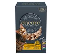 Encore Cat Broth Pouch Chicken Selection 5X50 Per Pk - Pack Of 4