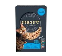 Encore Cat Food Pouch Fish Selection, 5 x 50g (Pack of 4)