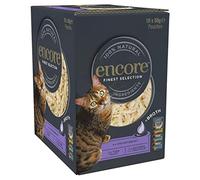 Encore Cat Pouch in Broth 10 x 50g - Finest Selection (3 Varieties)