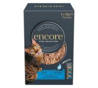 Encore Cat Pouch in Broth Multibuy 20 x 50g - Fish Selection (3 Varieties)