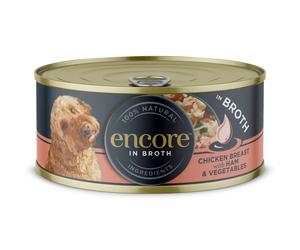 Encore Dog Food Tin Chicken Breast with Ham and Vegetables - 12 x 156g
