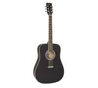 Encore Dreadnought Acoustic Guitar Outfit - Black, Black