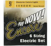 Encore Electric Guitar String Set - Extra Light Gauge Nickel Wound, Gauge 9-42 for Crisp Tone & Easy Playability