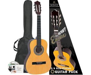 ENCORE ENC34OFT Classical Guitar - Natural, Yellow