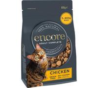 Encore High Protein Complete and Grain Free Dry Cat Food for Adult Cats, Chicke