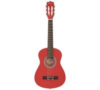 Encore Junior 30" Classical Guitar Starter Pack - Red | Kids Nylon String Beginner Guitar Set with Bag, Strap, Pitch Pipe, Picks & Online Lessons