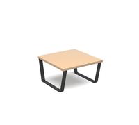 Encore modular coffee table with black sled frame - Kendal oak