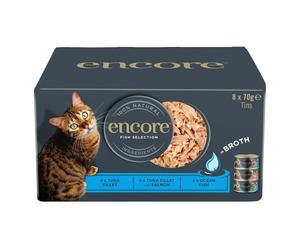 Encore Natural Fish Selection in Broth Wet Cat Food - 8 x 70g