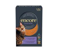 Encore Natural Bone Broth Mixed Selection for Cats, 4x85g Cat Soup Supports Joints, Digestion and Hydration, High in Collagen, Chicken and Tuna in Spout Pouch