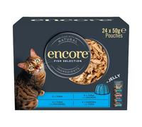 Encore Natural Wet Cat Food, Multipack Fish Selection in Jelly 24 x 50g Pouches