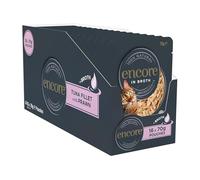 Encore Natural Wet Cat Food Pouch, Tuna with Prawn in Broth - 16 x 70g