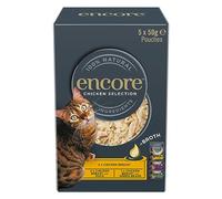 Encore Premium Natural Wet Cat Food Pouches Chicken Selection in Broth - 50 x 50g