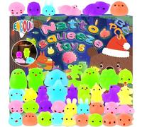 ENCOUN 36pcs Mochi Squishy, Bright Squishy Kawaii, Animal Squishy Toys, Mini Squishy Toy, Anti Stress Toy, Cute Mini Squishies for Halloween, Christmas, Children's Party, Gift, Reward Gift