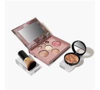 Encounter a Delicate Makeup Look and Unlock the Baked Starter Kit (3PC), The Best of the Best Baked Palette, Includes Bronzer, Blush, Kabuki Brush and Eyeshadows - Travel-Friendly (Deep)