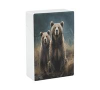 Encounter Animal Bear Cigarette Case Stylish Lightweight Pocket Holder Case for Smoke Waterproof Cigarette Dispenser Cigarettes Accessories for Outdoor Camping Hiking