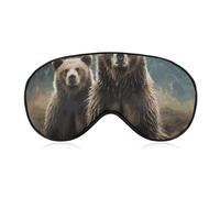 Encounter Animal Bear Sleep Mask Eye Mask Eye Masks for Sleep Sleep Masks for Women Men Travel Eye Mask Adjustable Sleeping Mask Sleep Mask Blackout Cute Sleep Mask