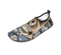 Encounter Animal Bear Water Shoes for Men Women, Lightweight Stretch Swim Shoes with Anti-Slip Rubber Sole, Quick-Dry Aqua Socks for Pool, Beach, Surfing, Style, 6 UK