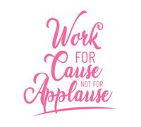 Encourage Focus on The Substance and Meaning of Work Vinyl Wall Decals 67.2x75.8cm Easy Installation Pink