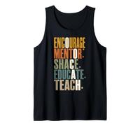 Encourage Mentor Inspire Teacher Education Appreciation Tank Top