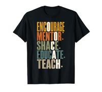 Encourage Mentor Inspire Teacher Education Appreciation Value Graphic T-Shirt