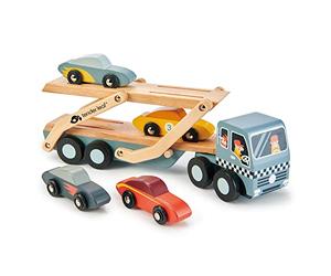Encourage Social Development with Tender Leaf Toys Car & Garage Set (Car Transporter)