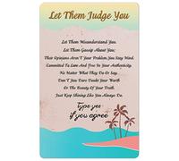 Encourage Yourself Wall Art Poster Decor - Let Them Judge You Let Them Misunderstand You Metal Tin Signs for Home Living Room Office Wall Decorations 8" X 12"