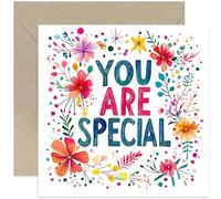 Encouragement Cards for Women, Beautiful Bold and Colourful Artwork, Stars and Floral Accents, Premium Designer Greeting Cards for Her - Thinking of You, Love You, You Are Special
