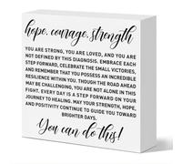 Encouragement Gifts for Women Men, Comforting Thoughtful Gifts for Breast Cancer Patients Thinking of You Gifts for Him Her Friend Uplifting Survivor Warrior Chemo Gift, Hope Courage Strength