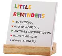 Encouragement Gifts for Women,Positivity Gifts,Desk Associates Women Office,Therapy Office Decor,Little Reminders Desk Sign Office Decor