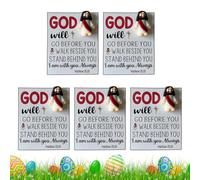 Encouragement Greeting Cards, Pocket Easter Prayer Card - Pocket Affirmation Cards Design, Characters with Positive Encouragement Cards for Adult