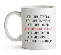 Encouragement Mug Portable Novelty Coffee Mugs 11 Ounce Get Well Soon Gifts for Women, Thinking of You Gifts for Women Men, After Surgery Break Up Miscarriage Coffee Cup (White)