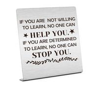 Encouraging Mindset Art Gifts for Women Men Inspirational Desk Decor for Friend Positive Quotes Decorative Signs Plaques Motivational Gifts for Girls Scripture Gifts for Sister Gifts from Teachers