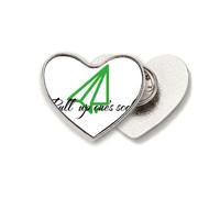 Encouraging Socks Pull Art Deco Fashion Heart Metal Pin Brooch Clip Love