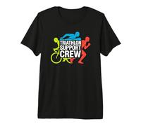 Encouraging The Swim Bike Run Athlete with The Cheering Fan Premium T-Shirt