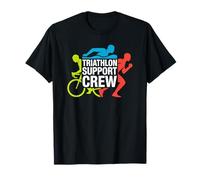 Encouraging The Swim Bike Run Athlete with The Cheering Fan T-Shirt