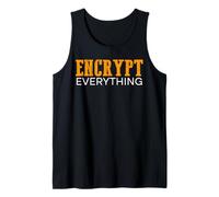 Encrypt Everything Data Privacy Cybersecurity Power Tank Top