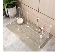 Encrypted Cat Enclosure, Small Animal Cage with Dense Wire, Ferret Crate, Kennel, Indoor Pet Enclosure, Available in Black and White, Cat Cage for Rabbits, Rabbits and Chinchillas(111x39x37cm)