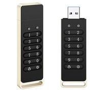 Encrypted USB Drive, Secure Flash Drive, USB 3.0, Hardware Encryption, Data Storage Device, Compatible with Mac/Windows/Linux, 256GB