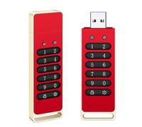 Encrypted USB Drive, Secure Flash Drive, USB 3.0, Hardware Encryption, Data Storage Device, Compatible with Mac/Windows/Linux, 256GB