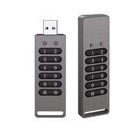 Encrypted USB Flash Drive - USB 3.0 Hardware Encryption with Reset, Wipe, Auto Lock - Compatible with Mac, Windows, Linux - 256GB