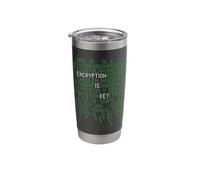 Encryption is Key - Cybersecurity Cryptographer Enthusiast Stainless Steel Insulated Tumbler