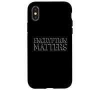 Encryption Matters Cypherpunk Anonymous Hacker Encryption Case for iPhone X/XS