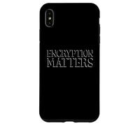 Encryption Matters Cypherpunk Anonymous Hacker Encryption Case for iPhone XS Max